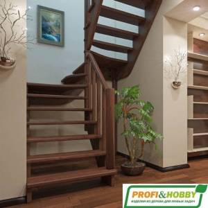 Деревянная лестница К-033м Деревянная лестница К-033м