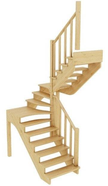 Деревянная лестница К-033м Деревянная лестница К-033м