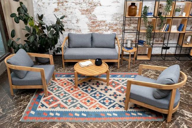 Кофейный стол из тика ASPEN Кофейный стол из тика ASPEN