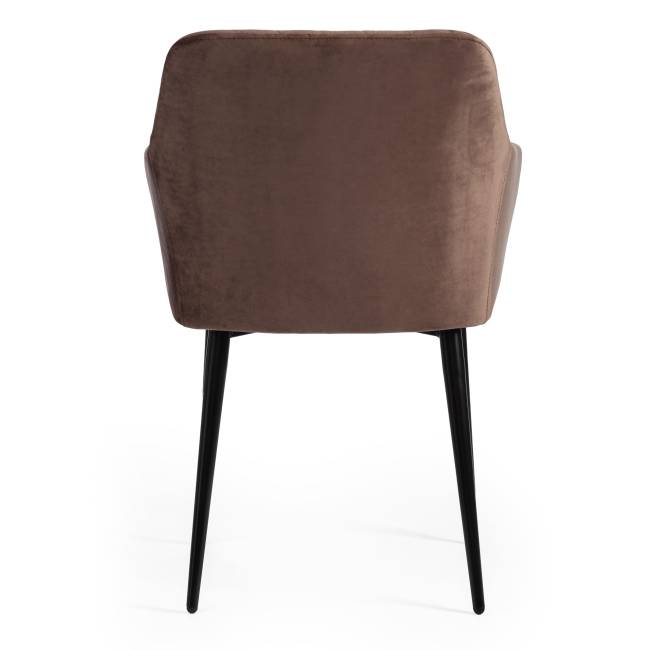 Кресло BREMO (mod. 708) / 1 шт. в упаковке ткань/металл, 58х55х83 см, высота до сиденья 48 см, коричневый barkhat 12/черный коричневый ткань/металл