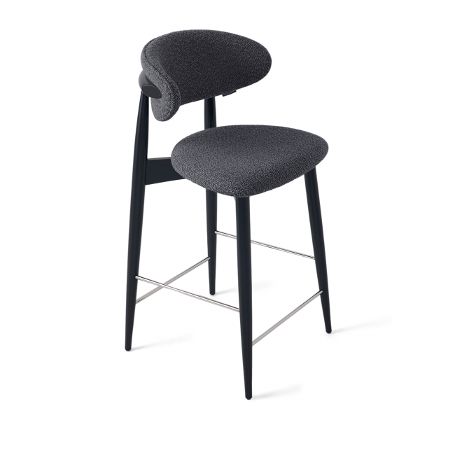 Стул Glory полубарный графит, опора бук черный