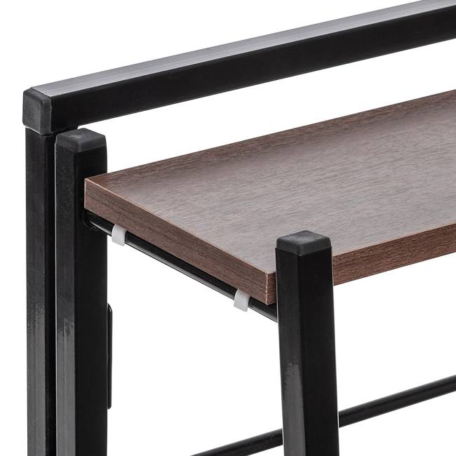 Стеллаж раскладной Leset Пако 800 трапеция Чёрный