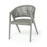 "Амстердам" плетеный стул из искусственного ротанга, цвет серый "Амстердам" плетеный стул из искусственного ротанга, цвет серый