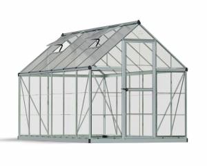 Теплица с гибридным остеклением HYBRID 6*8 (серый) Теплица с гибридным остеклением HYBRID 6*8 (серый)