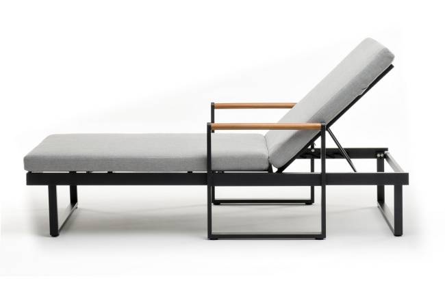 Шезлонг из алюминия МАЯ темный графит Шезлонг из алюминия МАЯ темный графит