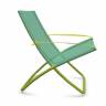 Кресло-шезлонг металлическое Snooze зеленый, мятный 750х910х1050 мм