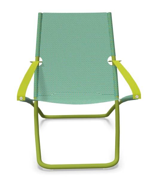 Кресло-шезлонг металлическое Snooze зеленый, мятный 750х910х1050 мм