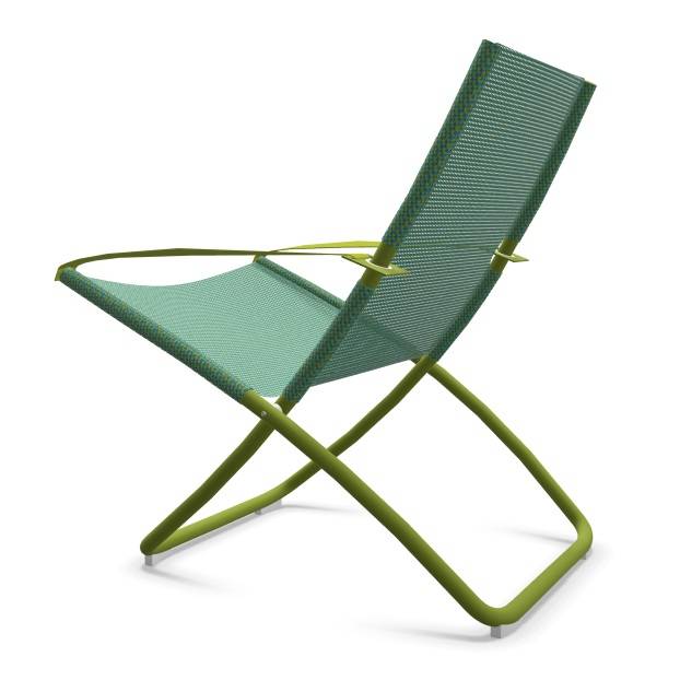 Кресло-шезлонг металлическое Snooze зеленый, мятный 750х910х1050 мм
