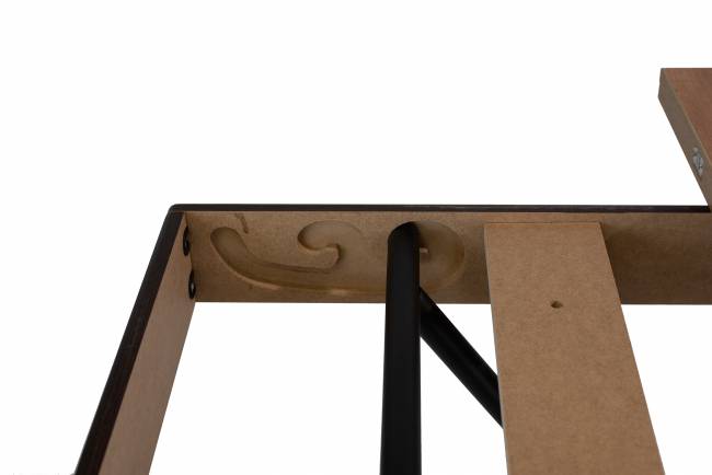 Стол-трансформер Лерон дуб крафт золотой/черный Стол-трансформер Лерон дуб крафт золотой/черный