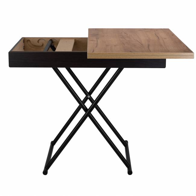 Стол-трансформер Лерон дуб крафт золотой/черный Стол-трансформер Лерон дуб крафт золотой/черный