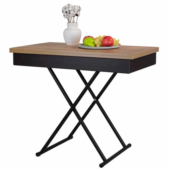 Стол-трансформер Лерон дуб крафт золотой/черный Стол-трансформер Лерон дуб крафт золотой/черный
