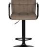 Стул барный DOBRIN KRUGER ARM BLACK, какао вельвет (LAR-E2041-05)