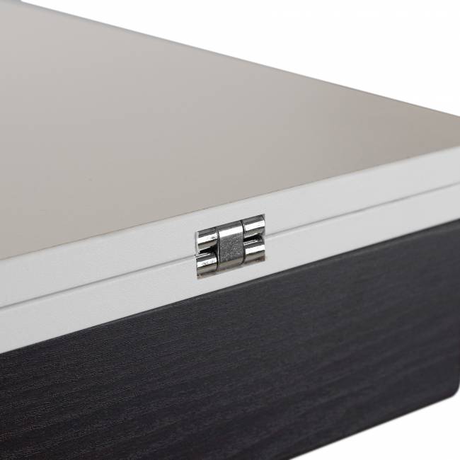 Стол-трансформер Лерон белый/черный