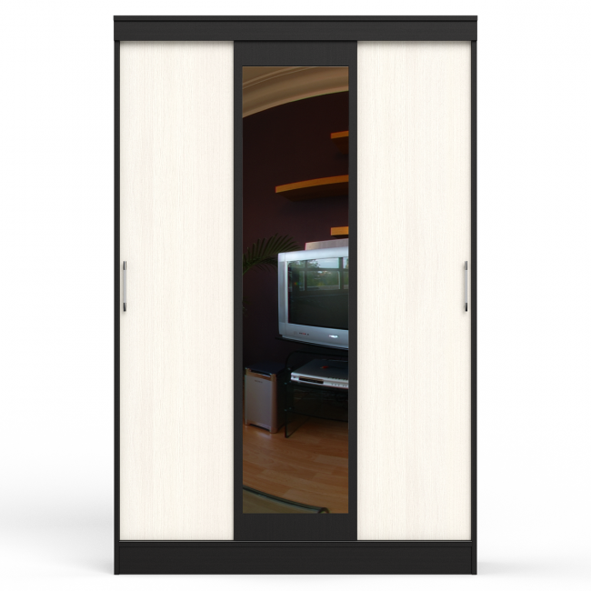 Шкаф-купе СВК-1300 цвет венге/дуб лоредо Шкаф-купе СВК-1300 цвет венге/дуб лоредо