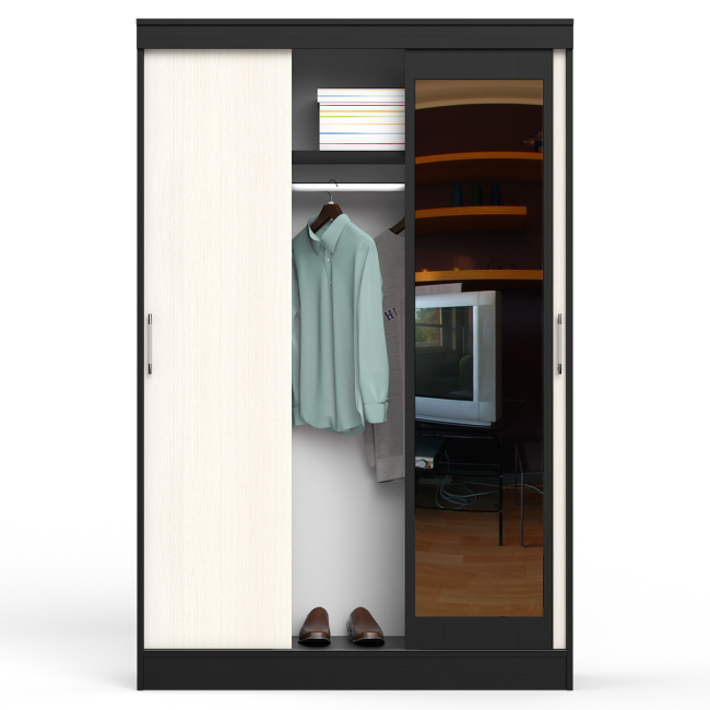 Шкаф-купе СВК-1300 цвет венге/дуб лоредо Шкаф-купе СВК-1300 цвет венге/дуб лоредо