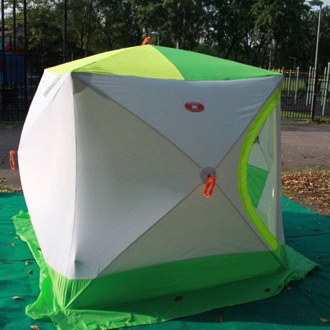 Палатка для зимней рыбалки Медведь Куб 3 трехслойная Палатка для зимней рыбалки Медведь Куб 3 трехслойная