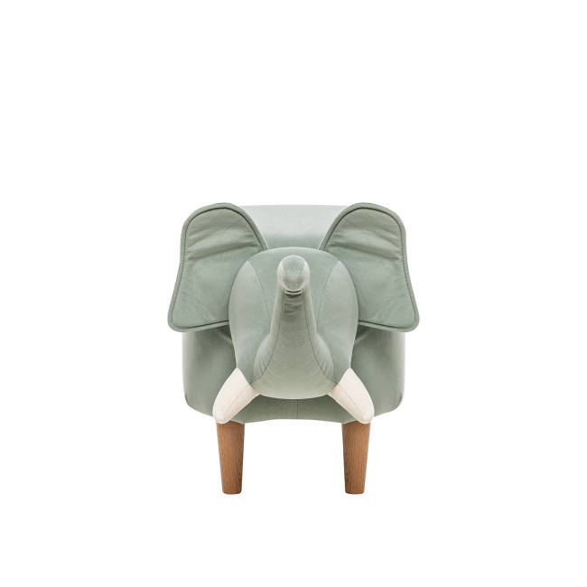 Пуф Leset Слоник V14 бирюзовый, компаньон V01 белый Бук