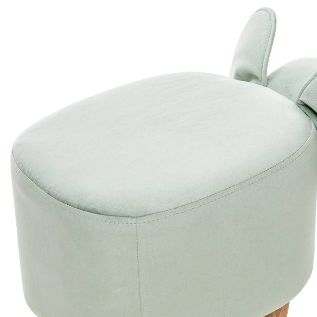 Пуф Leset Слоник V14 бирюзовый, компаньон V01 белый Бук