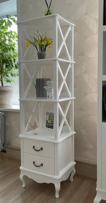 Этажерка 3 полки Малонн Ави Белый