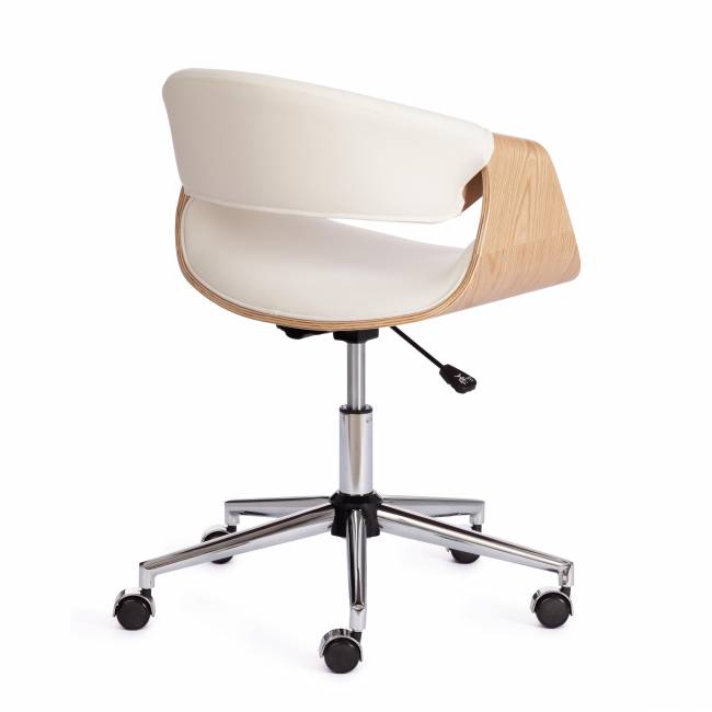 Кресло BEND  натуральный, кож/зам белый белый