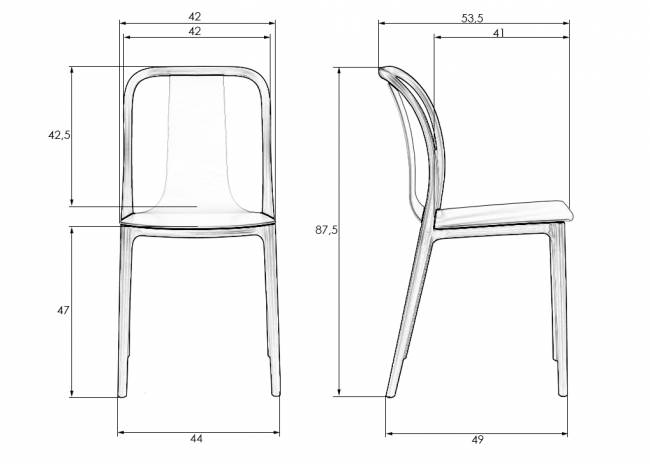 Стул обеденный DOBRIN ADAM, черный
