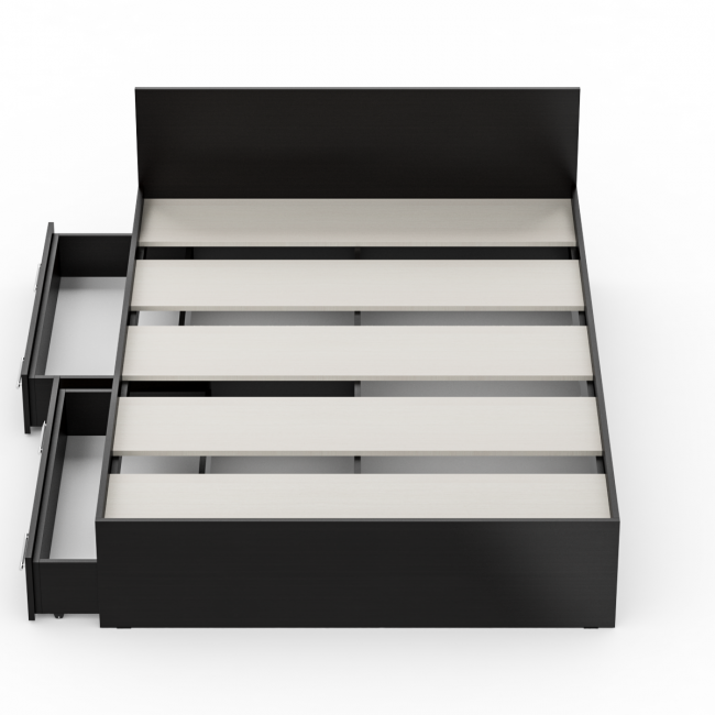 Кровать с ящиками Стандарт 1400 цвет венге Кровать с ящиками Стандарт 1400 цвет венге