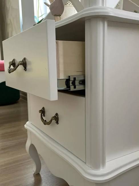 Этажерка 2 полки Малонн Ави Белый