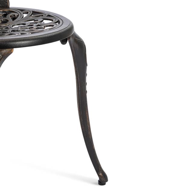 Комплект Secret de Maison Романс/Romance (стол+2 стула) алюминиевый сплав, D60/H67, 53х41х89см, бронзовый бронза/bronze алюминиевый сплав