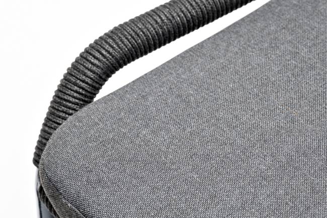 "Венето" обеденная группа на 6 персон со стульями "Милан", каркас темно-серый, роуп темно-серый "Венето" обеденная группа на 6 персон со стульями "Милан", каркас темно-серый, роуп темно-серый