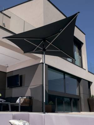 Зонт-парусник 2х2 м Vela Titanium титан, антрацит 2000х2000 мм