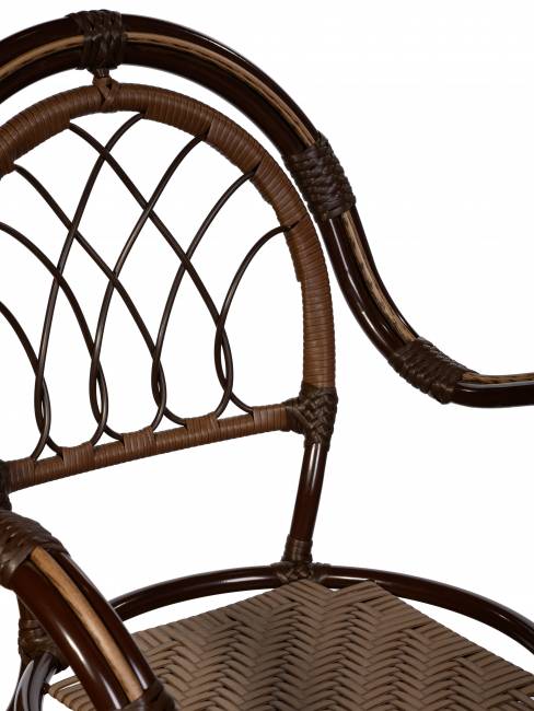 Стул Gavana (Гавана) из искусственного ротанга, орех