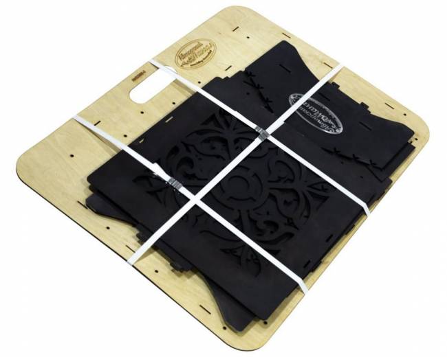 Мангал разборный, вертикальный, сталь AISI304, 3мм Мангал разборный, вертикальный, сталь AISI304, 3мм