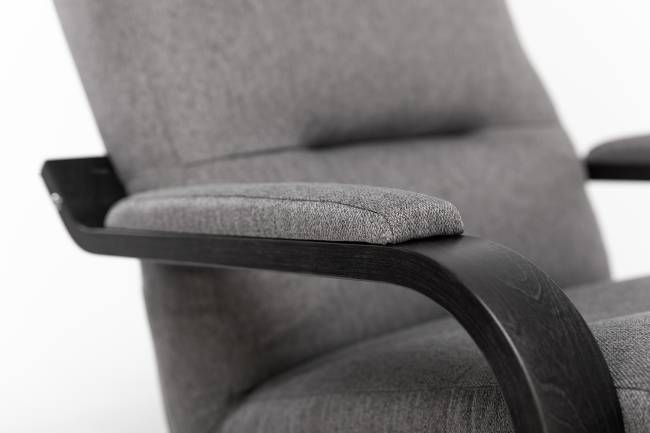 Кресло Leset Оскар Венге текстура Malmo 90 (серый)