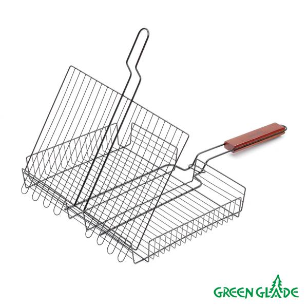 Двойная объемная решетка-гриль антипригарная 7001