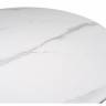 Керамический стол Кэмерон 90х90 белый мрамор snow white / черный