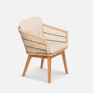 Стул Letto (с упаковкой) Индийское дерево, RAL 9005, Jamaica beige