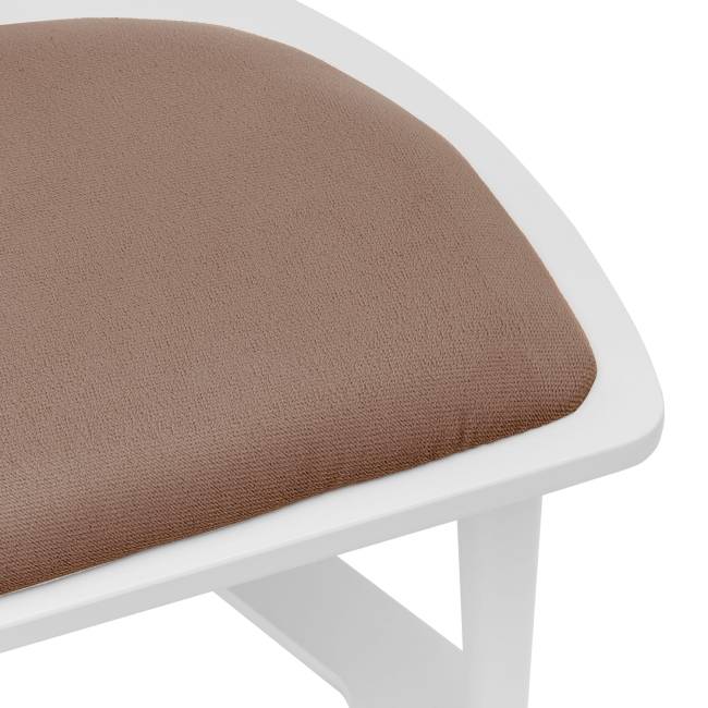 Вешалка со стулом Leset Атланта Белый Коричневый Белый Вешалка со стулом Leset Атланта Белый Коричневый Белый