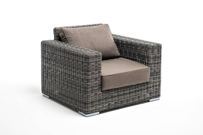 "Боно" кресло из искусственного ротанга, цвет графит "Боно" кресло из искусственного ротанга, цвет графит