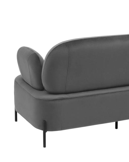 Диван Кэнди велюр серый