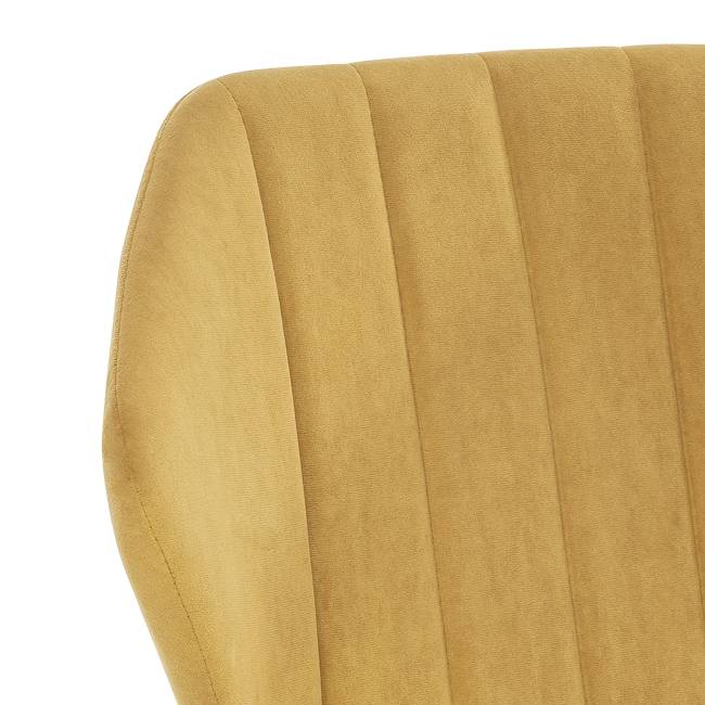 Стул Leset Гувер полоса Ultra Mustard Белый