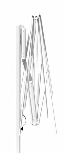 Зонт профессиональный 2.9х2.9 м Astro Starwhite белый, серо-коричневый 2900х2900 мм