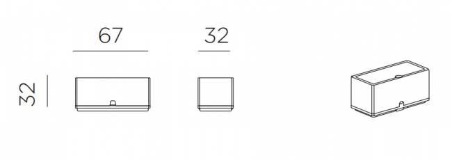Модуль-кашпо пластиковый Sipario Vaso кактус 670х320х320 мм Модуль-кашпо пластиковый Sipario Vaso кактус 670х320х320 мм