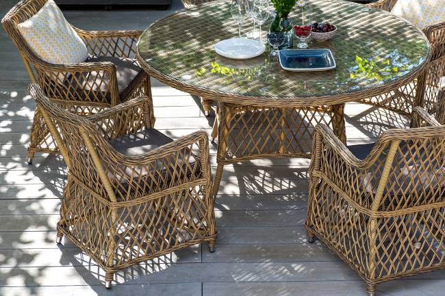 "Латте" плетеное кресло из искусственного ротанга, цвет соломенный "Латте" плетеное кресло из искусственного ротанга, цвет соломенный