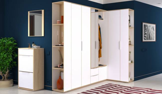 Пенал Куба Шкаф 13.29 цвет дуб сонома/белый премиум Пенал Куба Шкаф 13.29 цвет дуб сонома/белый премиум