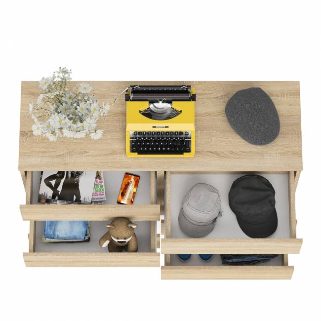 Широкий комод шесть ящиков Мори МК1200.6 цвет дуб сонома Широкий комод шесть ящиков Мори МК1200.6 цвет дуб сонома