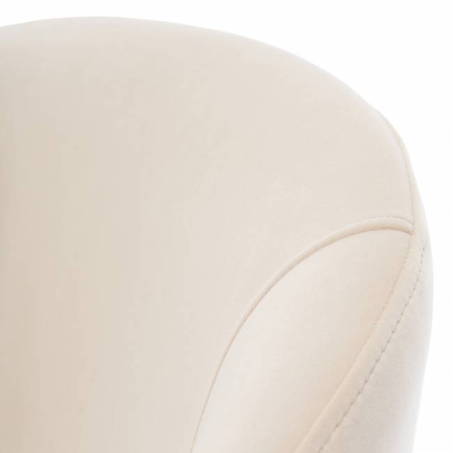 Стул-полукресло Emil кремовый с золотыми ножками