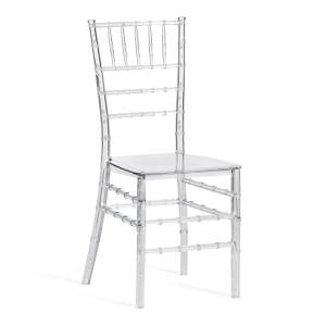 Стул CHAVARI (mod. 101) пластик, 40.5 х 49 х 88.5 см, Transparent (Прозрачный)  (Комплект из 2 шт.) прозрачный пластик