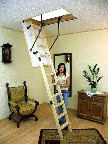 Чердачная складная лестница Oman Termo 110х60