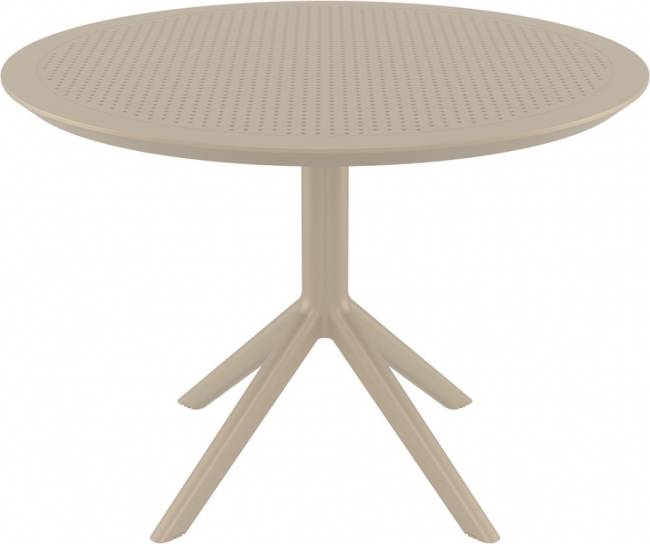 Стол пластиковый Sky Table Ø105 бежевый Ø1050х740 мм Стол пластиковый Sky Table Ø105 бежевый Ø1050х740 мм