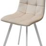 Стул РИЧИ, цвет H-06 Бежевый, велюр / белый каркас М-City Стул РИЧИ, цвет H-06 Бежевый, велюр / белый каркас М-City